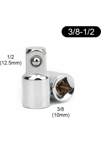 3-8 Ila 1-2 1/4" 3/8" 1/2" Cırcır Anahtarı Adaptörü Krom Vanadyum Çelik Kol Adaptörü Sürücü Soket Dönüştürücü Anahtar-Kol Bağlantısı Dönüştürücü (Yurt Dışından)