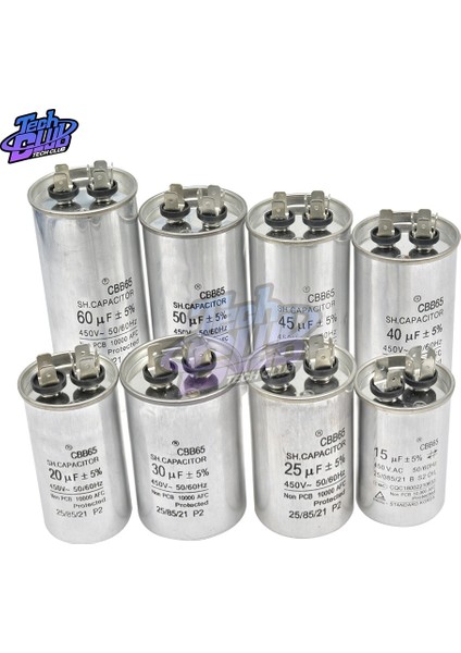 60UF CBB60 400V 450V CBB60 CBB65 10UF 20UF 30UF 40UF 60UF 80UF Motor Çalıştırma Çalışıyor Kondansatör Başlatma 450VAC Su Pompası Motor Çalıştırma (Yurt Dışından)