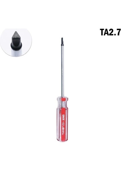 Ta2.7 1 Adet Hassas Üçgen Tornavida Üçgen Tahrik Tornavida Temizleme Onarım El Aracı Ta1.8/ta2.0/ta2.3/ta2.7/ta3.0/ta4.2 (Yurt Dışından)