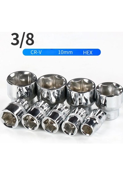 1 Adet-9mm 3/8 "altıgen Soket Anahtarı Kafa 10MM Tahrik Anti-Pas Allen Anahtarı 6MM-24MM Lokma Seti Adaptörü Tork Anahtarı Oto Tamir Aracı 28MM Uzun (Yurt Dışından)