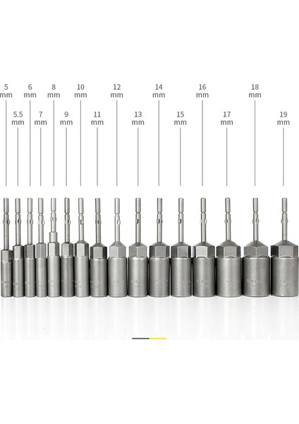 1 Adet 85MMX5MM 90/100MM 5MM-19MM 801 Elektrikli Tornavida Altıgen Soket Kol 5mm Yuvarlak Şaft 30MM Derinlik Darbe Soket Adaptörü Vida Somunu Tornavida (Yurt Dışından) indirimleri