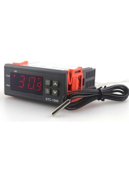24V STC-1000 Inkübatör Için Termostat Sıcaklık Kontrol Cihazı Röle LED 10A 2 Aşamalı Isıtma Soğutma 110V 220V 12V 24V Güç Kaynağı (Yurt Dışından)