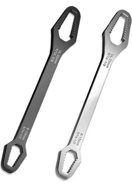 3.5mm 3-17 Gümüş 3-17MM 8-22MM 8-24MM Anahtarı Aletler Mechan Kendinden Sıkma Ayarlanabilir Gözlük Anahtarı Kurulu Çift Kafalı Torx Anahtarı El Aletleri (Yurt Dışından) modelleri