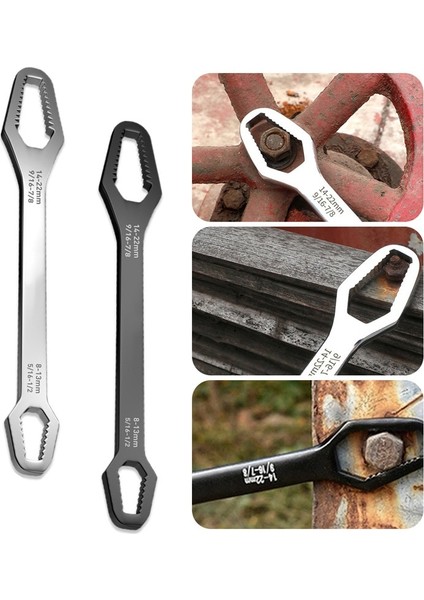 3.5mm 3-17 Gümüş 3-17MM 8-22MM 8-24MM Anahtarı Aletler Mechan Kendinden Sıkma Ayarlanabilir Gözlük Anahtarı Kurulu Çift Kafalı Torx Anahtarı El Aletleri (Yurt Dışından) fırsatları