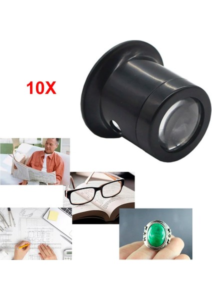 5 Adet 10X Kuyumcu Büyüteç Len Monoküler Büyüteç Hassas Çalışma Için Göz Büyüteç Lens Saatçi Tamir Aracı Очки Увеличивающие (Yurt Dışından)