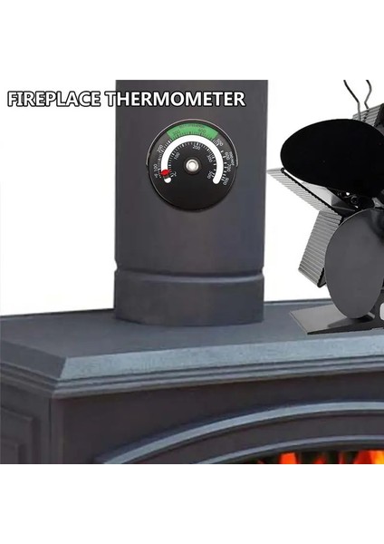 Manyetik Şömine Soba Termometresi Şömine Sıcaklık Monitörü Soba Göstergesi Isıtıcı Odun Yakıcı Soba Borusu Termometre (Yurt Dışından)