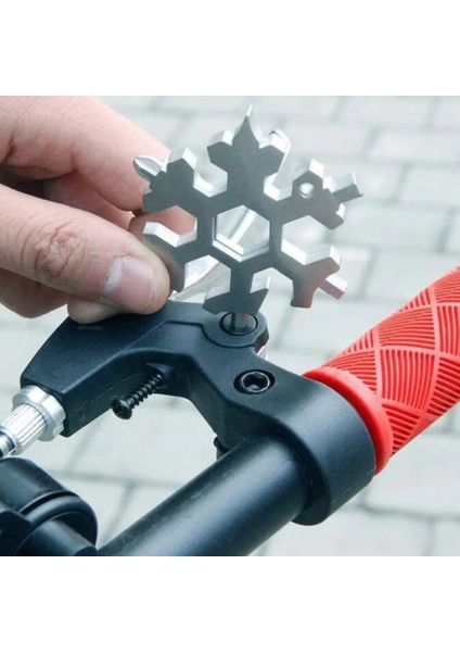 Renkli 18-In-1 Kar Tanesi Anahtar Anahtarı Çok Aletli Edc Taşınabilir Mater Allen Anahtar Kar Anahtarlık Araçları Kamp Için Bisiklet Kombinasyonu Anahtarı (Yurt Dışından) modelleri