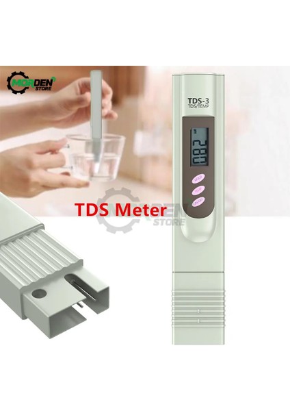 1 Adet Pu Deri Kılıf Taşınabilir Kalem Dijital Tds Metre Sıcaklık Test Cihazı Su Sayacı Filtresi Ölçüm Su Kalitesi Saflık Test Cihazı Su Sayacı (Yurt Dışından) fiyatları