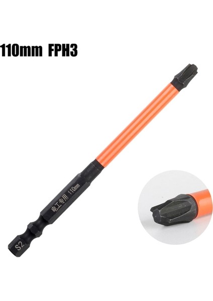110MM Fph3 Özel Manyetizma Çapraz Tornavida Bit Fph1 Fph2 Fph3 Somun Sürücüleri 65-150MM Soket Anahtarı Elektrikli El Aletleri (Yurt Dışından)