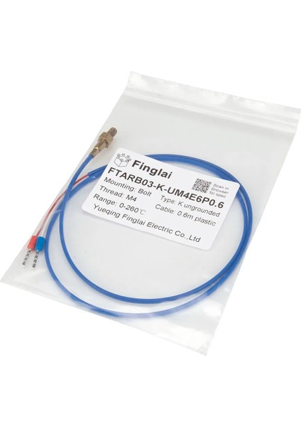 M3 6x6.8mm Cıvata Altıgen FTARB03 K Tipi M3 M4 Cıvata Kafası Topraklanmamış 0.6 M Plastik Kablo 3D Yazıcı Termokupl Vidası Sıcaklık Sensörü (Yurt Dışından)