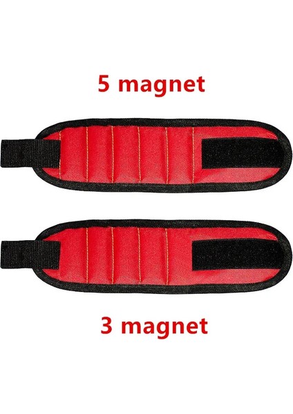 Mavi 3 Mıknatıs Yeni Güçlü Manyetik Bileklik Taşınabilir Alet Çantası Vida Çivi Somun Cıvata Matkap Ucu Tamir Kiti Organizatör Depolama (Yurt Dışından) fiyatları