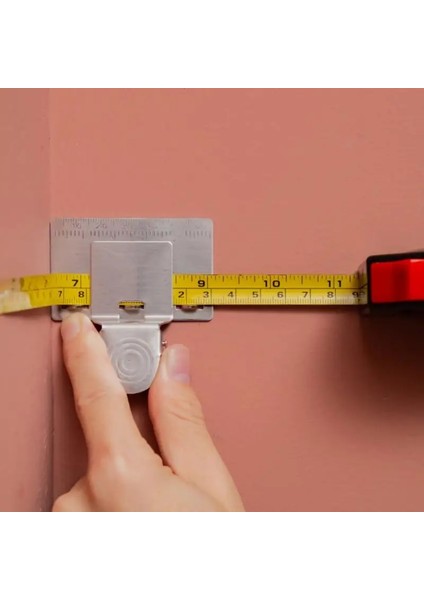 1 Adet Xiaomi Mezura Bulucu Mezura Klipsi Ölçü Hassas Alet Kenar Konumlandırma Köşe Kelepçesi Esnek Cetvel Işaretleyici (Yurt Dışından)