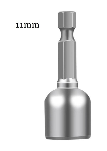 11MM 6-13 M Darbe Altıgen Soket Manyetik Somun Tornavida 1/4" Hex Shank Elektrikli Matkap Uçları Darbeli Sürücüler Soket Kiti (Yurt Dışından)
