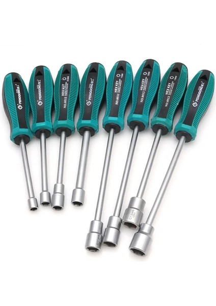 5mm 3/3.5/4/4.5/ 5/5.5/6/7/8/9/10/1/12/13/14MM Metal Soket Sürücü Altıgen Somun Anahtar Anahtarı Tornavida Somun Anahtarı El Aleti (Yurt Dışından)