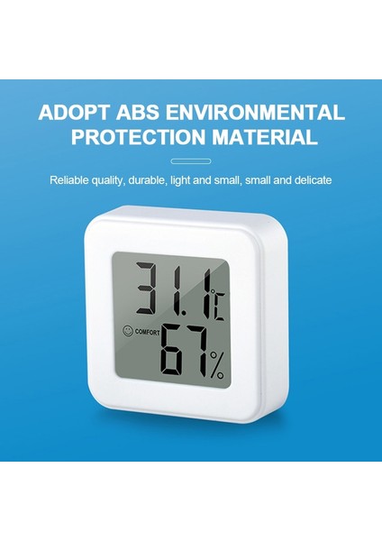 White-A Hava Istasyonu Dijital Termometre Higrometre LCD Ekran Ev Ortamı Termometre Ölçer Sensörü Sıcaklık Nem Ölçer (Yurt Dışından) modelleri