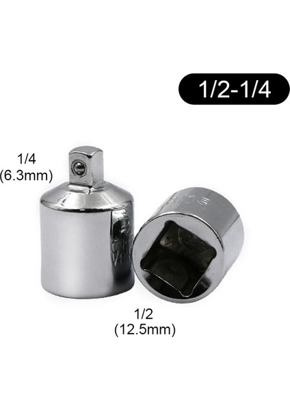 1-2 Ila 1-4 1/4 "3/8" 1/2 "sürücü Cırcır Lokma Seti Pnömatik Darbe Anahtarı Ortak Soket Adaptörü Dişi Erkek Dönüştürücü El Tamir Araçları (Yurt Dışından)