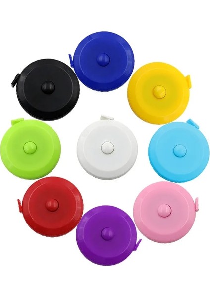 Mavi 1.5m 1.5m Yuvarlak Mezura Otomatik Geri Çekilebilir Taşınabilir Mini Bant Yumuşak Ölçüm Bandı Gövde, Dikiş ve Terzi Ölçme Aracı (Yurt Dışından) fırsatları
