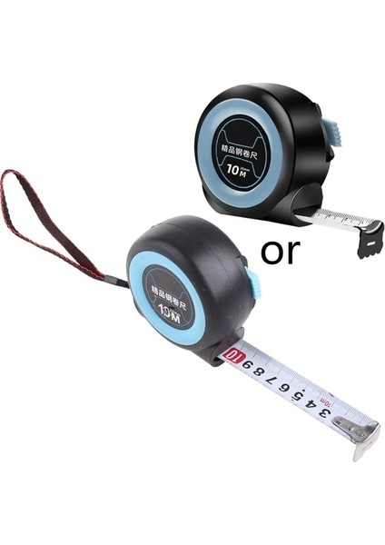 Şeffaf Ölçekli Geri Çekilebilir Mezura ile 10MX25MM Mezura Okunması Kolay Ölçüm (Yurt Dışından)