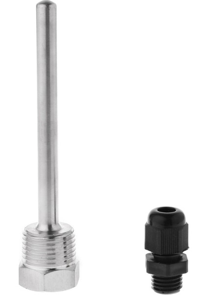 30MM Thermowell Daldırma Kovanı Cep Paslanmaz Çelik 304 Bsp 1/2 "max 6mm Tel Için PT100 PT1000 NTC10K NTC50K Boru L30-L200MM (Yurt Dışından) indirimleri