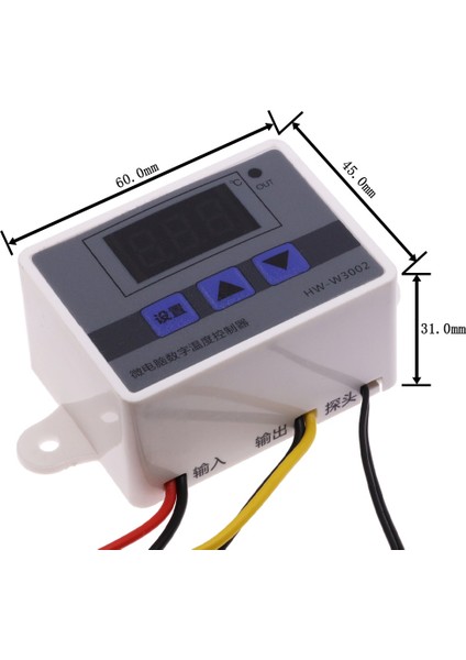 Dc 24V 12V 24V 110V 220V Profesyonel W3002 Dijital LED Sıcaklık Kontrol Cihazı 10A Termostat Regülatörü Kontrol Anahtarı XH-W3002 (Yurt Dışından)