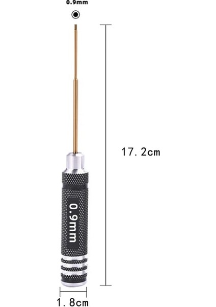 1 Adet 0.9mm H1.5-3mm Allen Altıgen Tornavida Anahtar 1.5mm 2mm 2.5mm 3mm Altıgen Vidalama Rc Helikopter Drone Uçak Modeli Onarım Aracı (Yurt Dışından)