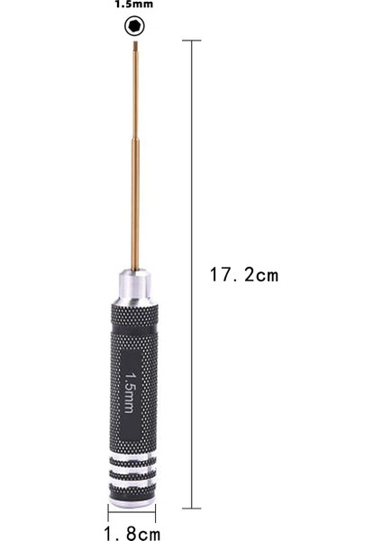 1 Adet 0.9mm H1.5-3mm Allen Altıgen Tornavida Anahtar 1.5mm 2mm 2.5mm 3mm Altıgen Vidalama Rc Helikopter Drone Uçak Modeli Onarım Aracı (Yurt Dışından)