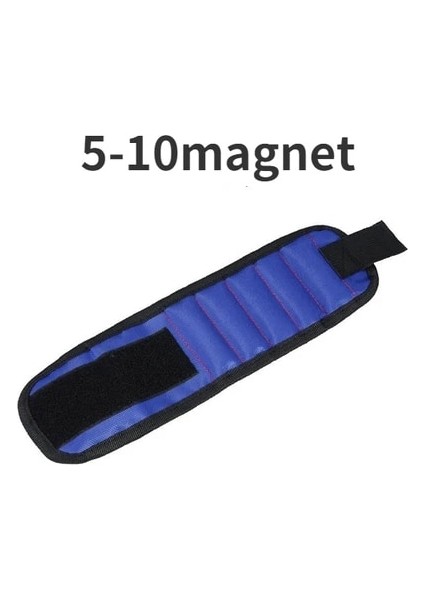 Blue-5 Yeni Güçlü Manyetik Bilek Kayışı Vida Somunu Cıvata Matkap Tamir Kiti Saklama Kutusu Taşınabilir Alet Çantası Tamir Kiti Organizatör Depolama (Yurt Dışından)