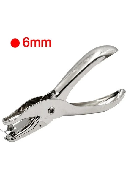 Tutun 6mm 3/6mm Delik Metal Tek Delik Zımba El Kağıt Kart Yumruk Tek Delik Scrapbooking Pense El Aletleri Kımlık Kartı Kraft El Işi Kağıdı (Yurt Dışından)