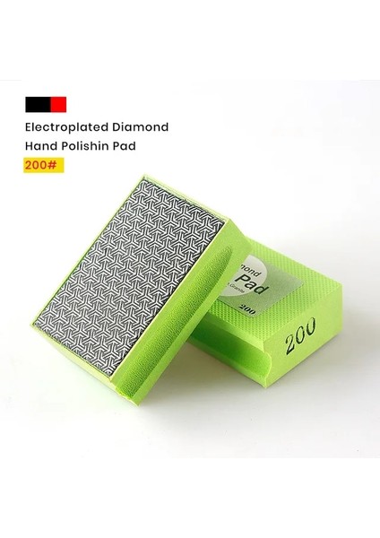 RESINBONDMESH800 95X55X30MM Bingotools Elektroliz Elmas El Parlatma Pedleri Fayans Cam Silgi Taşlama Bloğu Sinterlenmiş Taş Seramik Parlatıcı Işi (Yurt Dışından)