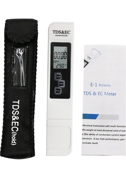 Arka Işık Beyaz Yüksek Doğruluk Tds Metre Dijital Su Test Cihazı Dijital Metre Test Cihazı 0-9990PPM Tds LCD Su Saflığı Ppm Akvaryum Filtresi (Yurt Dışından)