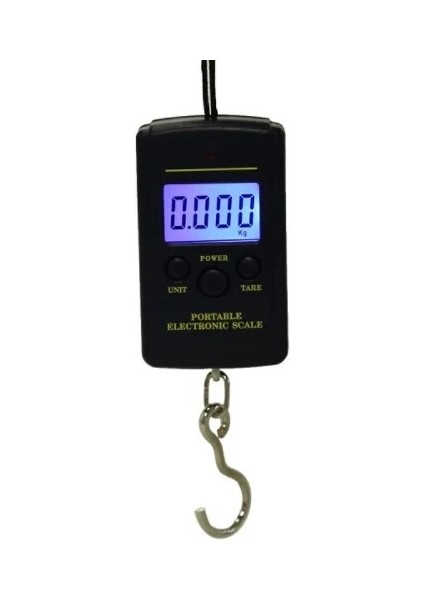 Arkadan Aydınlatmalı 40 kg x 10G Mini Dijital Ölçeği Balıkçılık Bagaj Seyahat Ağırlık Steelyard Asılı Elektronik Kanca Ölçeği Mutfak Ağırlık Aracı (Yurt Dışından)