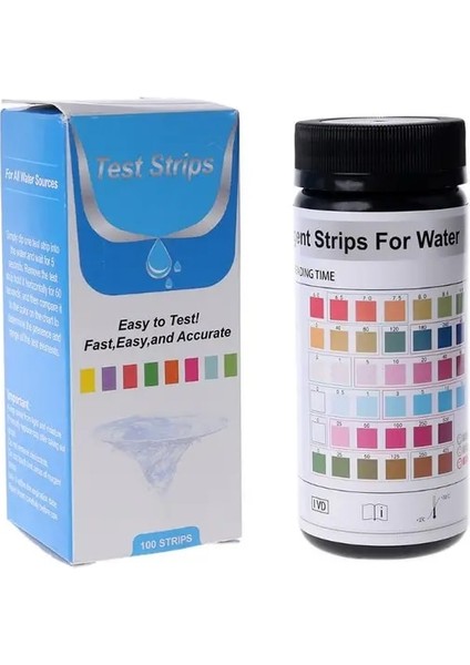 Beyaz 6 In 1 Havuz Test Şeritleri 100 Adet Sıcak Küvet Ph Test Şeritleri Yüzme Havuzu Spa Testi Için Su Kalitesi Test Şeritleri Hızlı 367D (Yurt Dışından)