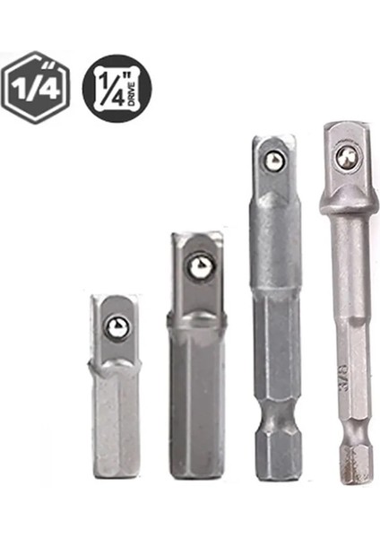 50MM 1/4 "matkap Soket Adaptörü Darbeli Sürücü Hex Shank Kare Soket Uzatma 25MM/30MM/ 50MM/65MM Matkap Ucu El Aletleri (Yurt Dışından) modelleri