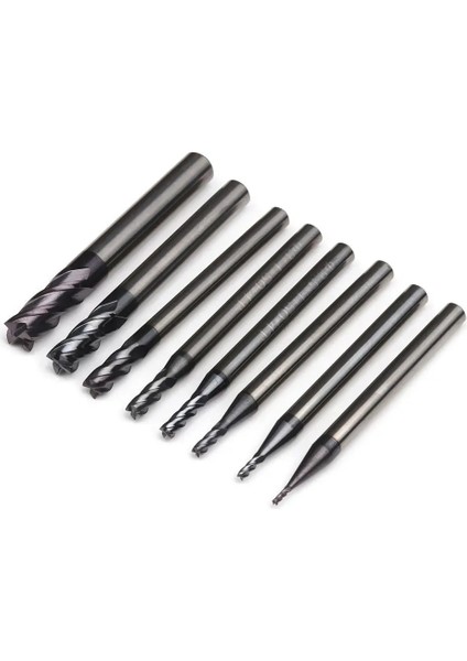 2.5mm 4 Flüt Değirmen Tungsten Çelik Frezeler Kesme 1/1.5/2/2.5/3/4/5/6mm Alaşım Karbür Freze Kesicisi End Mill Metal Kesici Aletler (Yurt Dışından)