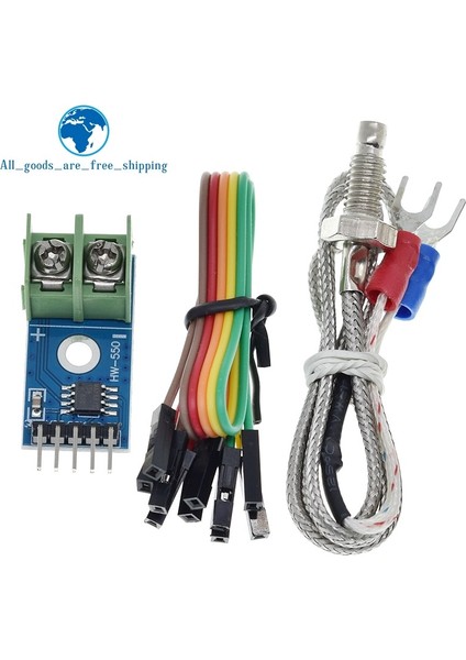 MAX6675 Set Tzt MAX6675 Modülü + K Tipi Termokupl Termokupl Senso Sıcaklık Derece Modülü Arduino Için (Yurt Dışından)