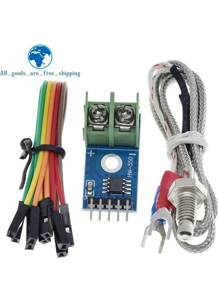 MAX6675 Set Tzt MAX6675 Modülü + K Tipi Termokupl Termokupl Senso Sıcaklık Derece Modülü Arduino Için (Yurt Dışından)