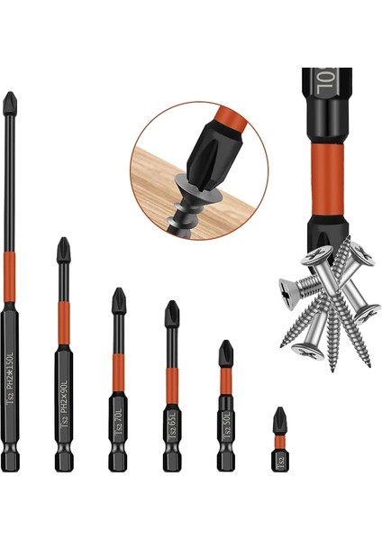 Set 04 Manyetik Çapraz Ph2 Tornavida Ucu Seti Darbe Toplu Kafa Sertlik Tornavida Ucu Anti Kaymaz Tornavida El Matkap Ucu Aracı (Yurt Dışından) fiyatları