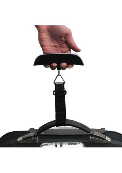 Gösterildiği Gibi Taşınabilir Ölçekli Dijital LCD Ekran 50 kg Elektronik Bagaj Asılı Bavul Seyahat Ağırlığı Bagaj Çantası Ağırlık Dengesi Aracı (Yurt Dışından) fırsatları
