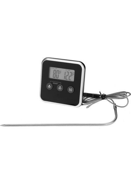 C Elektronik LCD Dijital Gıda Termometresi Barbekü Et Probu Sıcaklık Alarmı Mutfak Pişirme Zamanlayıcısı (Yurt Dışından) modelleri