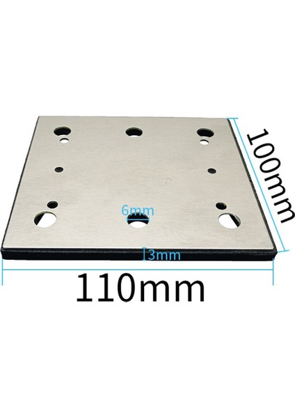 1 Adet Kare Parlatma Pedi Destek Aşındırıcı Zımpara Diski Pedi Kaplama 110*100MM Yedek Parçalar Sander Araçları Aksesuarları (Yurt Dışından)