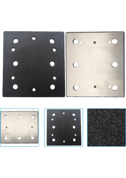 1 Adet Kare Parlatma Pedi Destek Aşındırıcı Zımpara Diski Pedi Kaplama 110*100MM Yedek Parçalar Sander Araçları Aksesuarları (Yurt Dışından)
