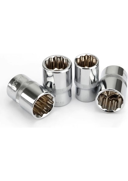 15MM 1 Adet 1/2 "8-32MM Kare Sürücü 12 Noktalı Soket Bit Cırcır Anahtarı 12PT Soket El Aleti Kiti 12 Açı Erik Çiçeği Kol (Yurt Dışından)