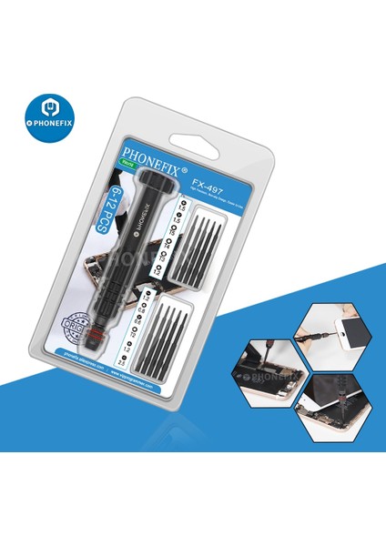 6 In 1 Hassas Sökmeye Manyetik Torx Çapraz Pentalobe Kafa Tornavida Bit Tamir Kiti iPhone Android Cep Telefonu Için Açık Aracı (Yurt Dışından) fırsatları