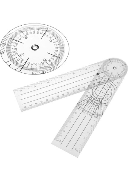 Beyaz Profesyonel Çok Cetvel 360 Derece Gonyometre Pvc Açı Ölçer Cetvel Iletki Faydalı Ölçme Aracı Okul Ofis Malzemeleri (Yurt Dışından) fiyatları