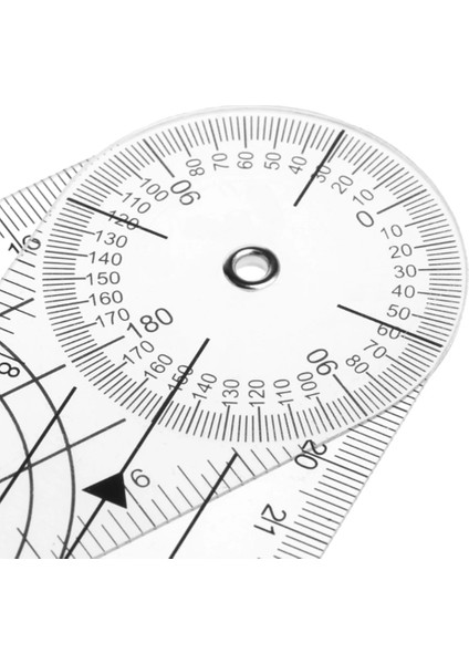 Beyaz Profesyonel Çok Cetvel 360 Derece Gonyometre Pvc Açı Ölçer Cetvel Iletki Faydalı Ölçme Aracı Okul Ofis Malzemeleri (Yurt Dışından) modelleri