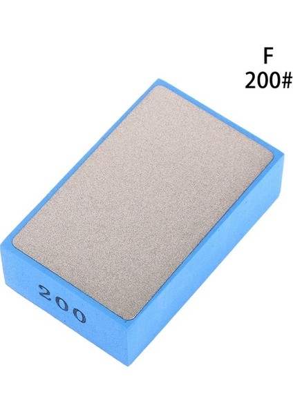 F Yüksek Kaliteli Elmas Parlatma Pedi 60/100/200/400 # El Pedleri Blok Seramik Karo Mermer Cam Taşlama Elektrikli El Aletleri 90X55MM (Yurt Dışından)