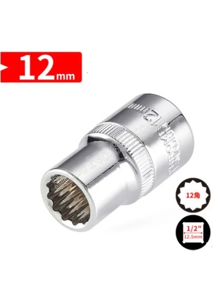 12MM 1/2 "kare Sürücü Soket Bit Cırcır Anahtarı Soket Güç Aracı Torx Yıldız Bit Oto Tamir El Aletleri (Yurt Dışından)