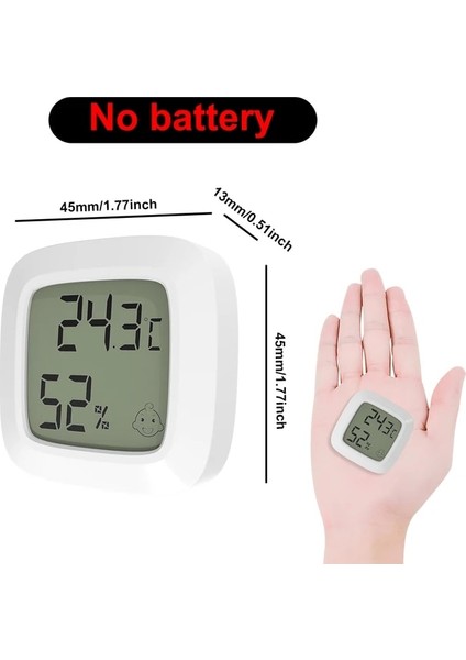 A Tipi Mini LCD Dijital Higrometre Termometre Kapalı Elektronik Sıcaklık Nem Ölçer Sensör Ölçer Hava Istasyonu Higrometro (Yurt Dışından)
