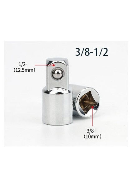 3-8 Ila 1-2 1/4 "3/8" 1/2" Cr-V Çelik Soket Cırcır Dönüştürücü Adaptör 1/2 Ila 1/4 Ağır Soket Dönüştürücü Anahtarı-Kol Araba Tamir Araçları Için (Yurt Dışından)