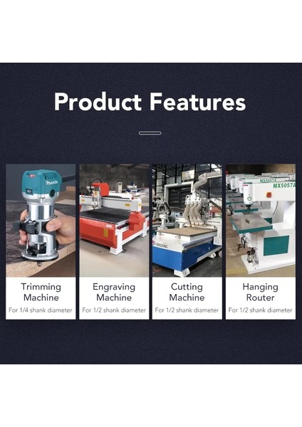 1-4x1-2 Bb Düz Bit 1/4 1/2 Ağaç Işleme Planya 1 2 Flüt Uzun Bıçak Yönlendirici Bit Aracı End Mill Kesici Yan Çalışma (Yurt Dışından) fırsatları